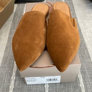 Crown vintage suede camel 8.5 mules